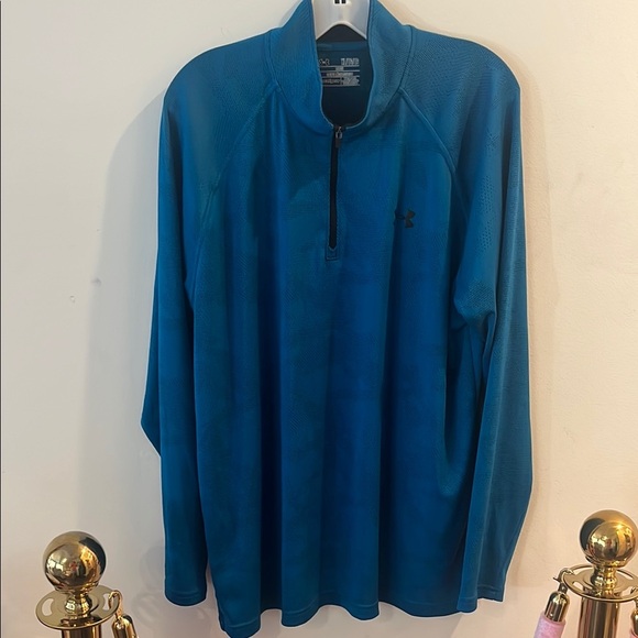 Under Armour Blue Quarter-Zip Pullover - Picture 1 of 4